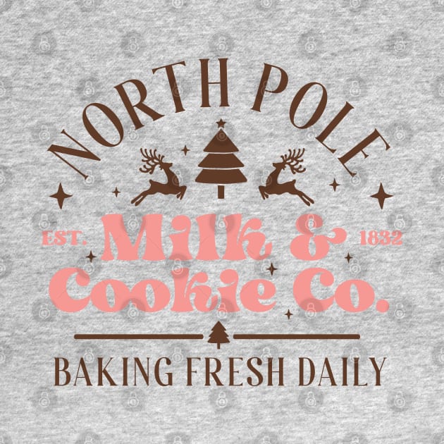 Vintage Christmas North Pole Milk and Cookie Co by Nova Studio Designs